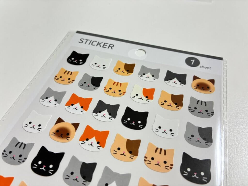 100円ショップで手に入れたシール